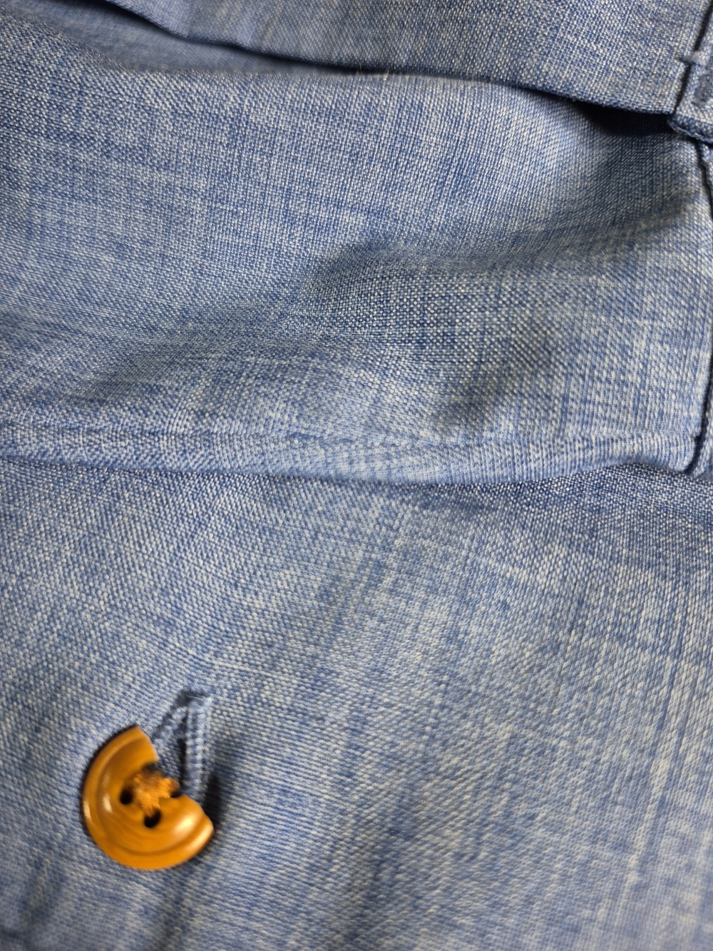 Orvis Men’s Bright Blue Button-Down Shirt 4641/4 - Picture 2 of 15